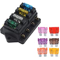 Gebildet Caja del Sostenedor del Fusible de la Lámina Estándar del Coche de 4 Maneras (Apliqúese a 1~40 AMP)- Bloque con…